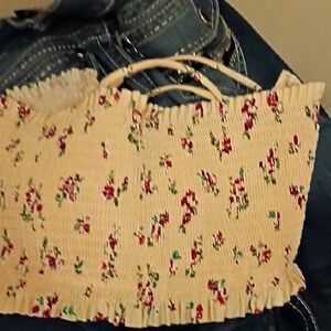 Floral Cream Women's Bag
